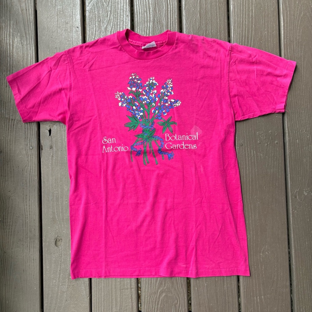 VTG 90s San Antonio Single Stitch Botanical Garden T-shirt XL USA miusa